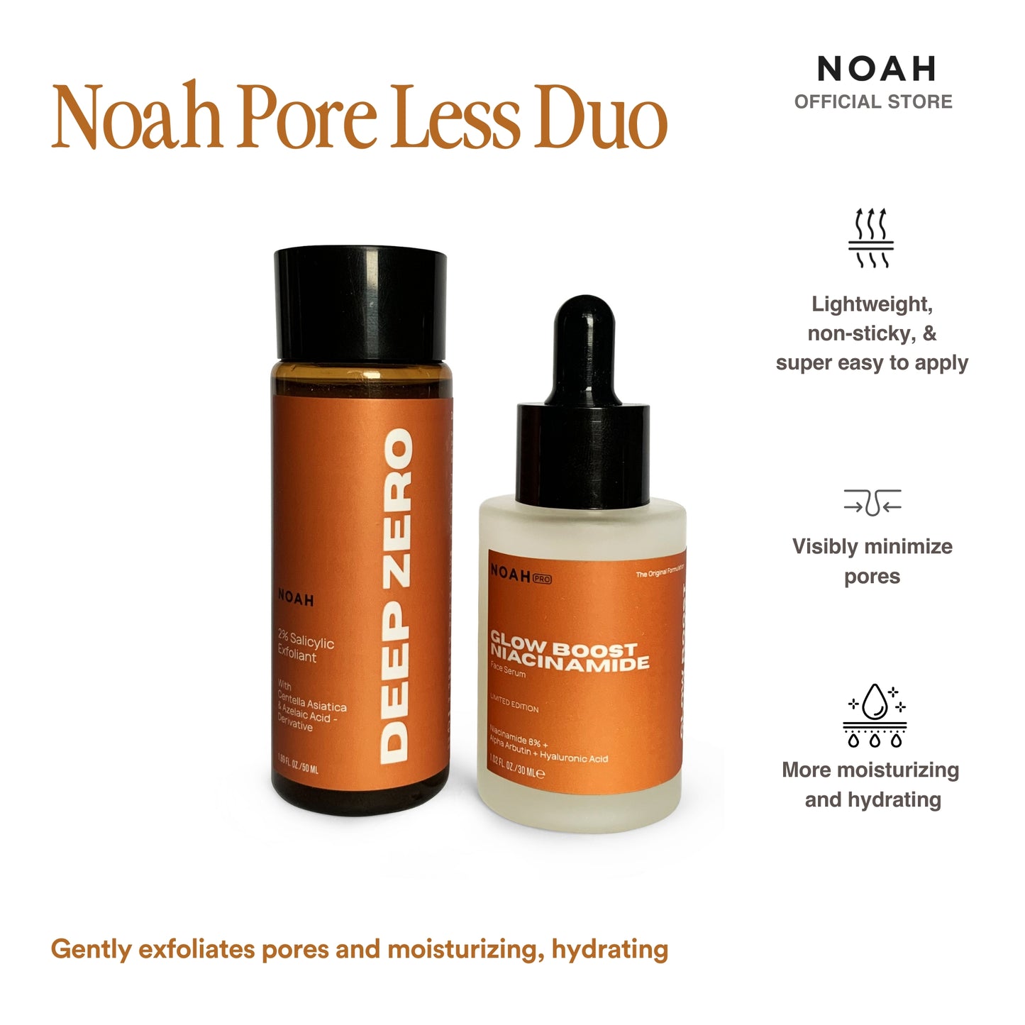 Noah Pore Less Pack (For Tighter Pores, Clearer Skin, and Fresher Face)