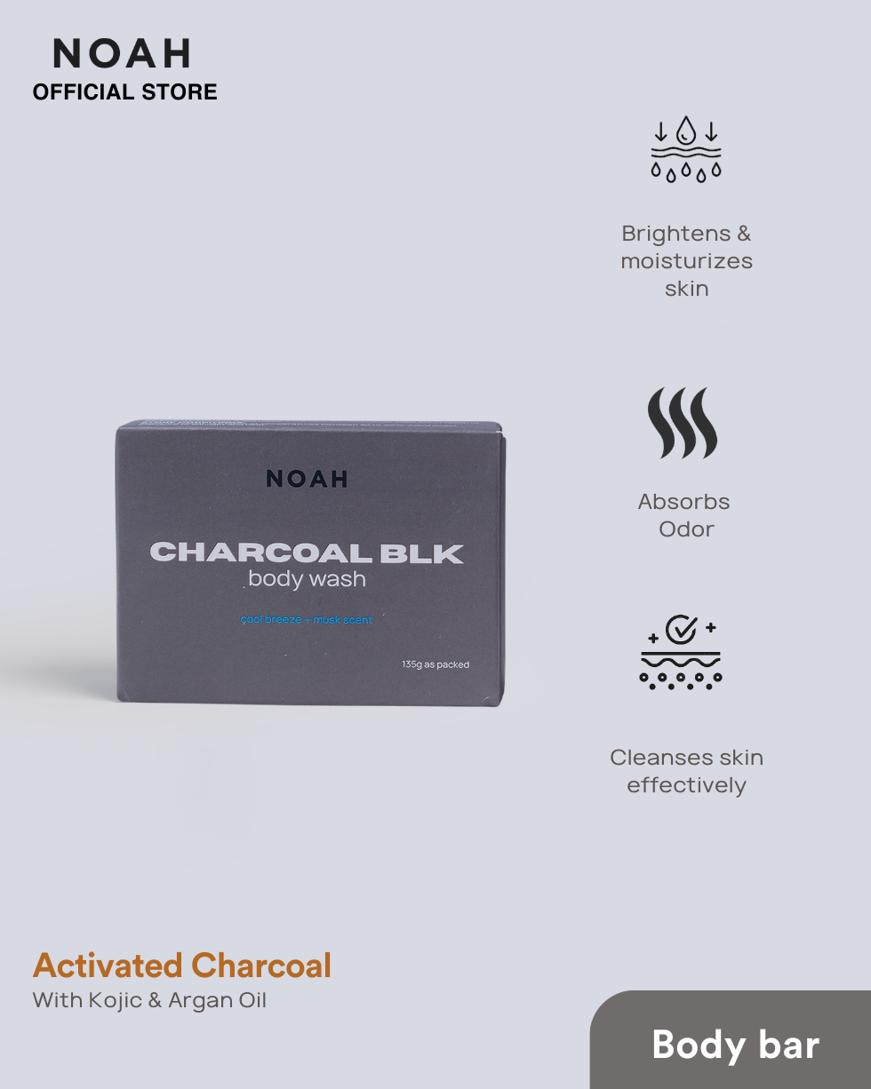 Noah Charcoal BLK Body Wash with Kojic 135g.