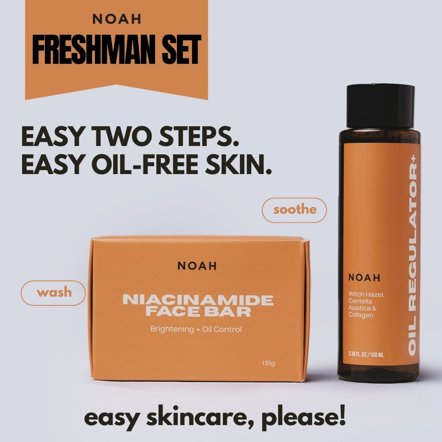 Noah Freshman Set (For Less Oily Skin and Acne, Budget-Friendly)