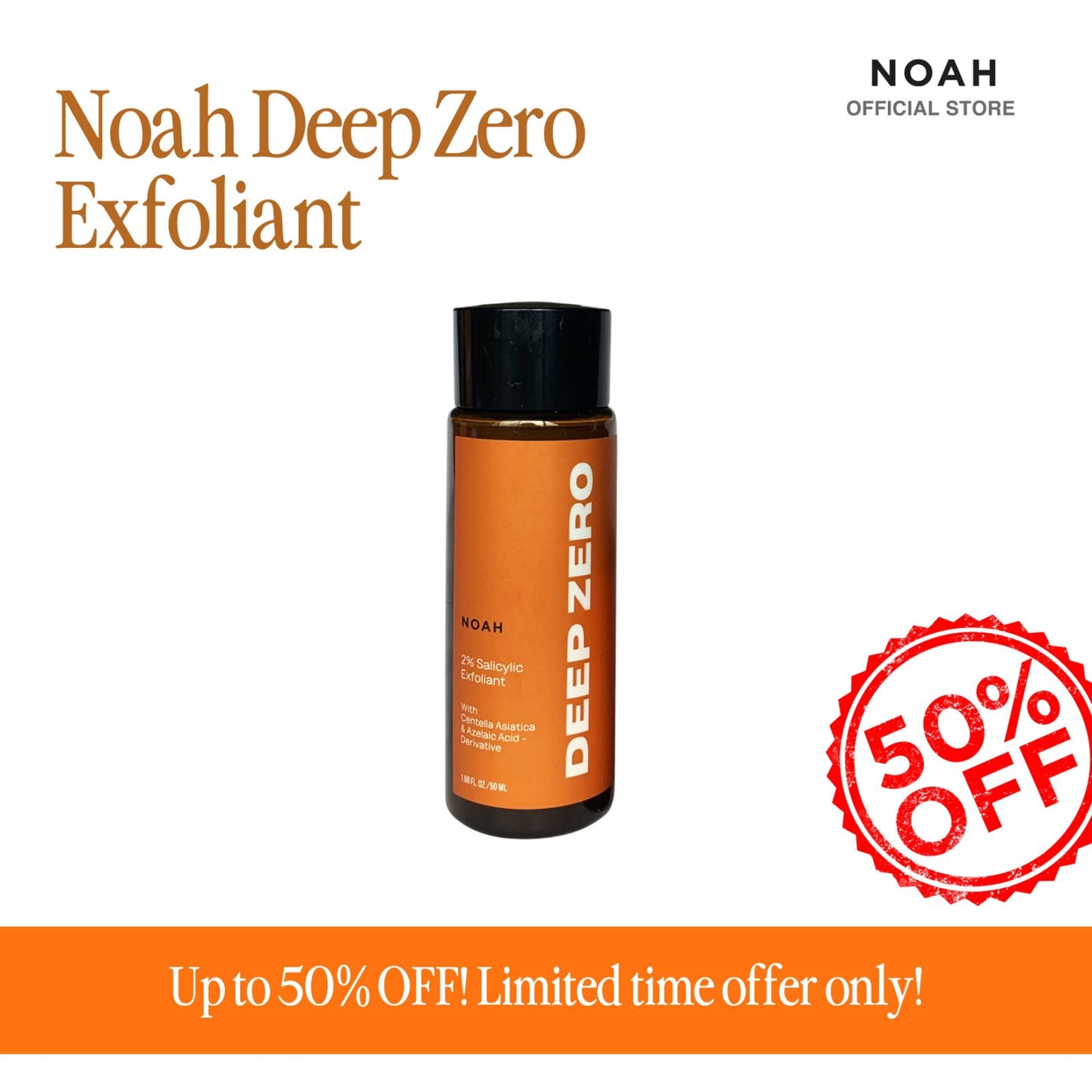 Noah Deep Zero 2% Salicylic Exfoliant 50mL