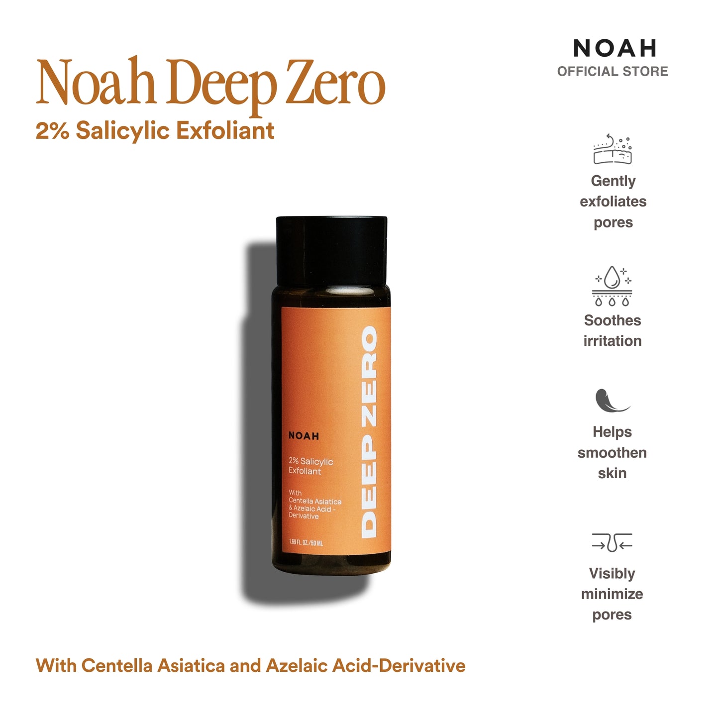 Noah Deep Zero 2% Salicylic Exfoliant 50mL