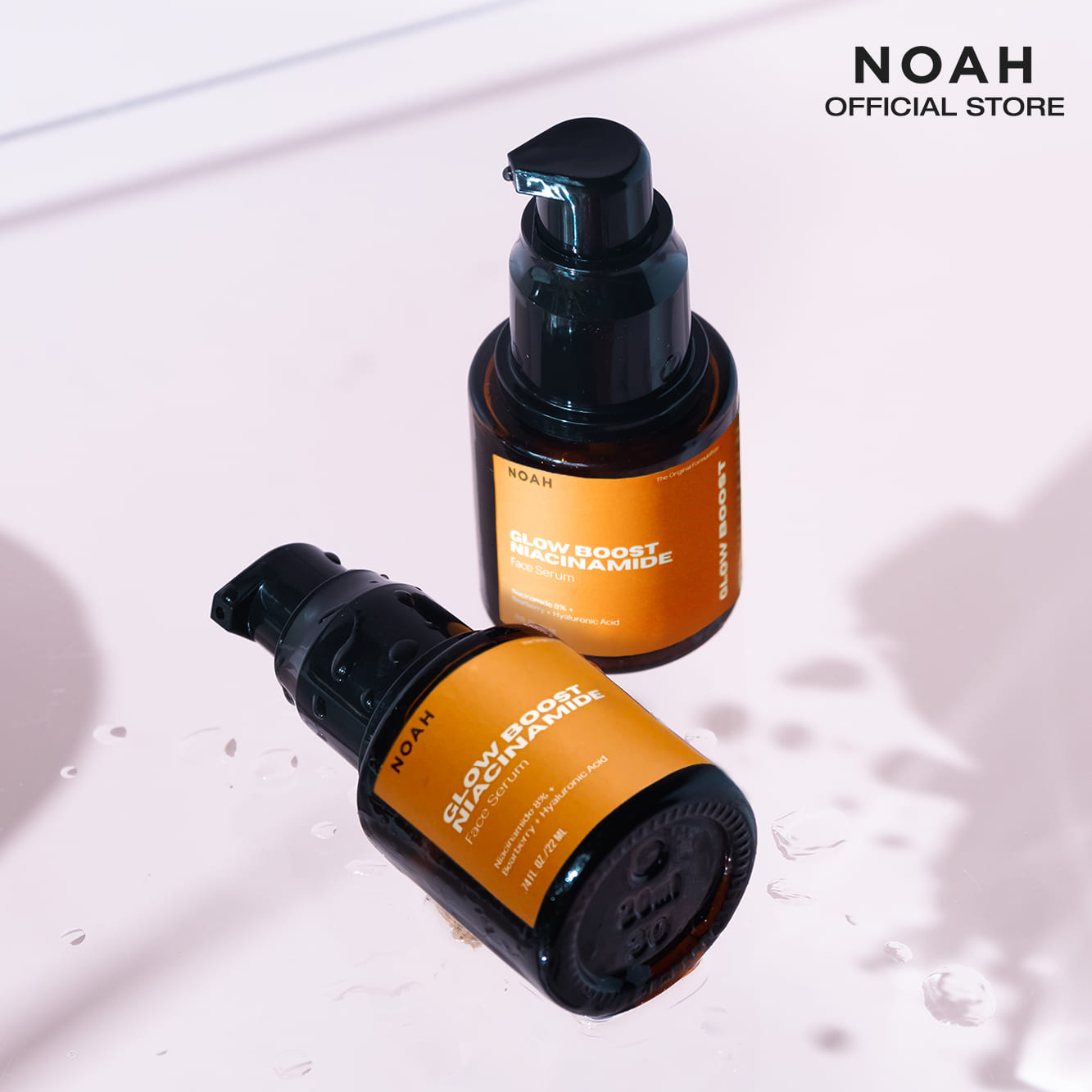 3 Noah Glow Boost Niacinamide Serum 22mL with Formula Booster (Works faster to control oil, acne, increase radiance and improve pore size)