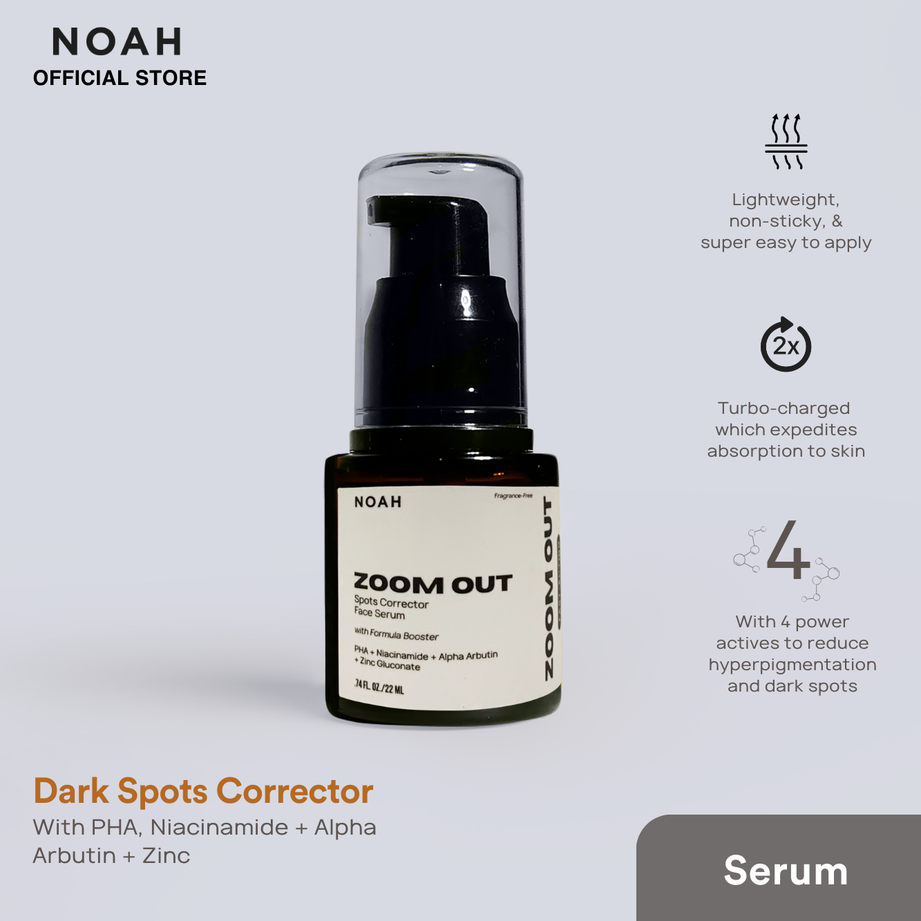 Noah Zoom Out Spot Correcting Serum (Reformulated) - Reduces Dark Spots effectively
